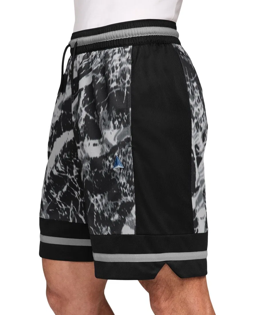 Баскетбольные шорты Ja Morant 8" Dri-FIT Nike, Black/Gray/Metallic Silver — фото 2