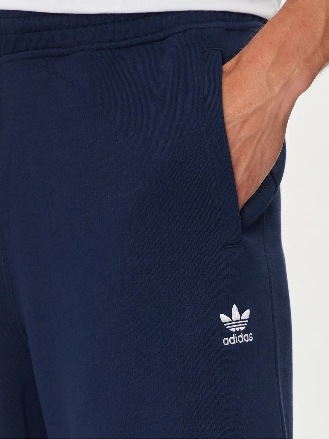 Мужские спортивные шорты стандартного кроя Essentials Trefoil Adidas, темно-синий — фото 4