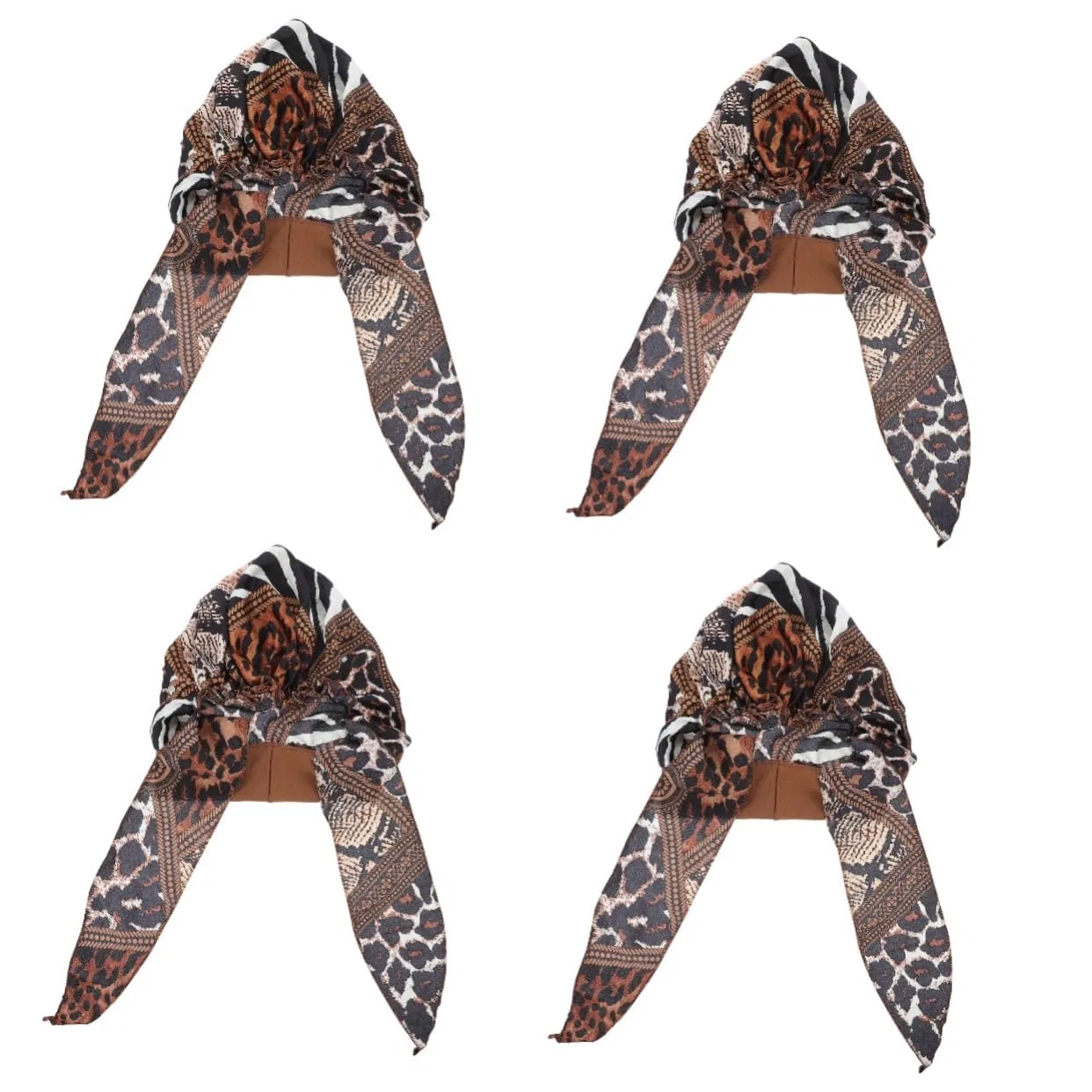 Шапочка для душа, 4 шт, Healvian, Leopard