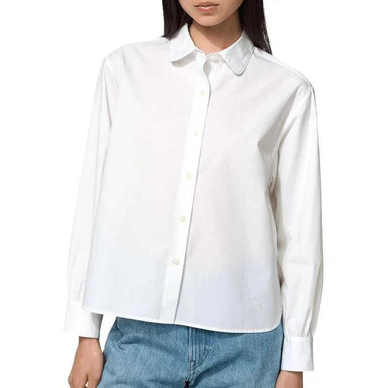 Женская рубашка с отложным воротником JW Anderson UNIQLO, White