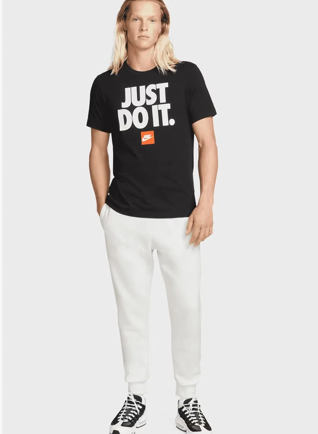 Футболка с принтом слогана Nike NSW Tee Fran JDI Verbiage, черный — фото 4
