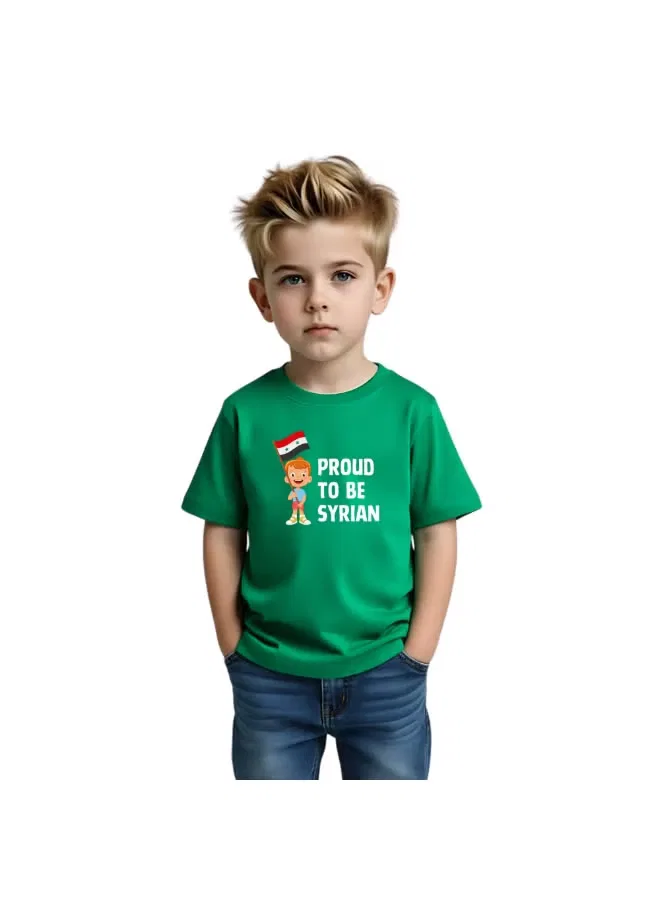 Футболка с коротким рукавом для мальчиков Syria Printshop4Me, зеленый
