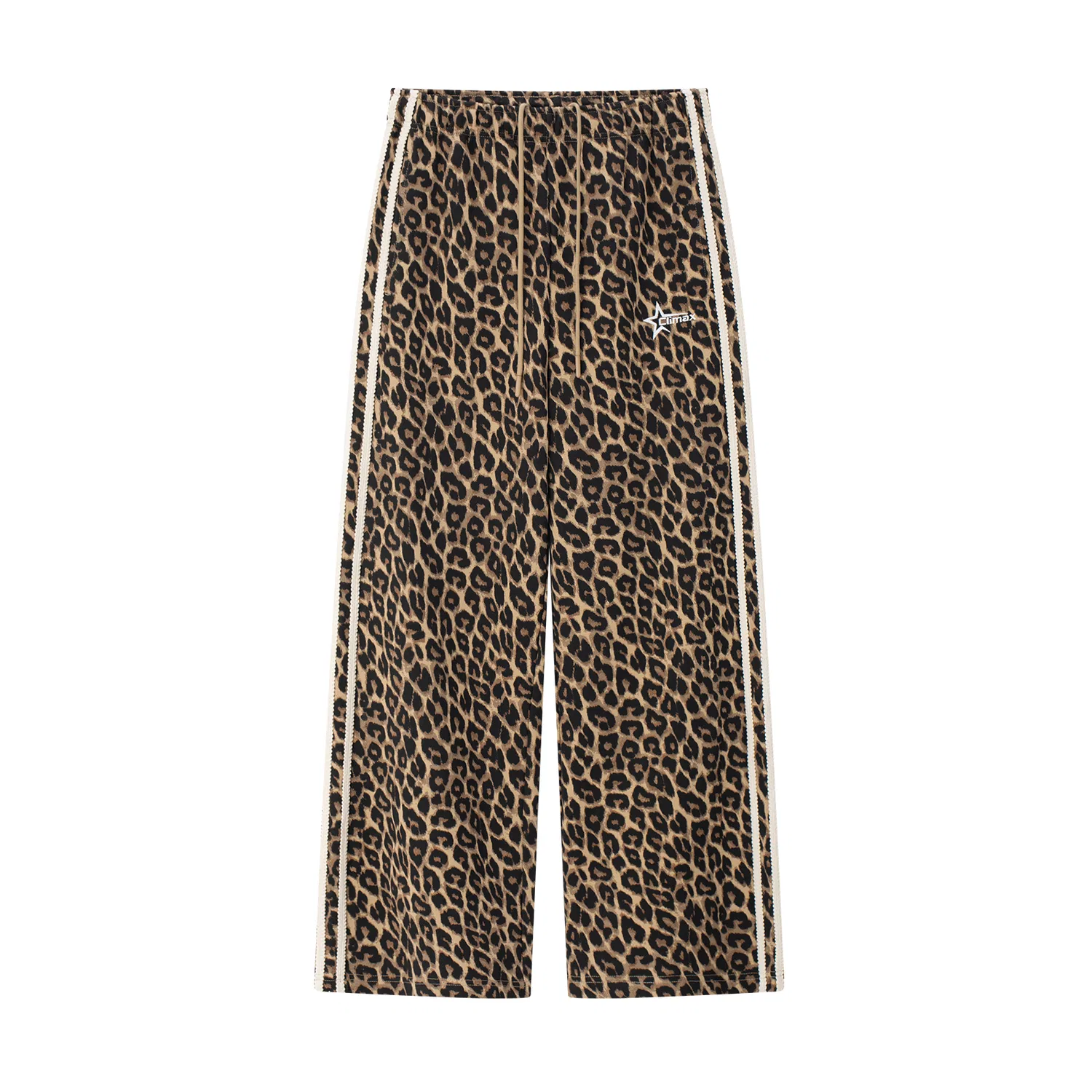 Женские брюки повседневные Coffee Leopard Print CLIMAX VISION, Coffee Leopard Print