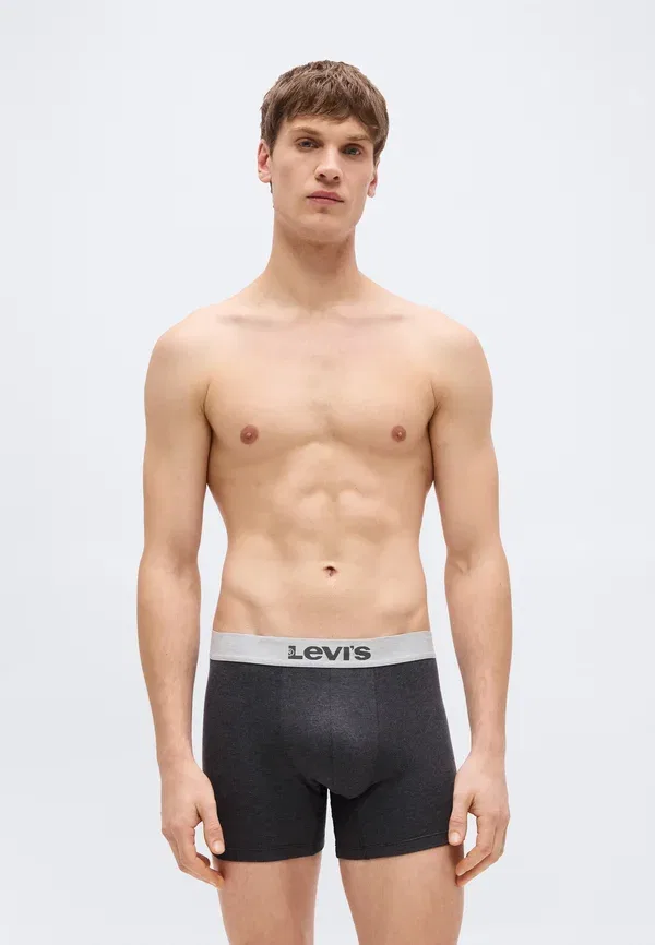 Мужские трусы, комплект из 6 штук - боксеры Levi'S, черный/серый — фото 3