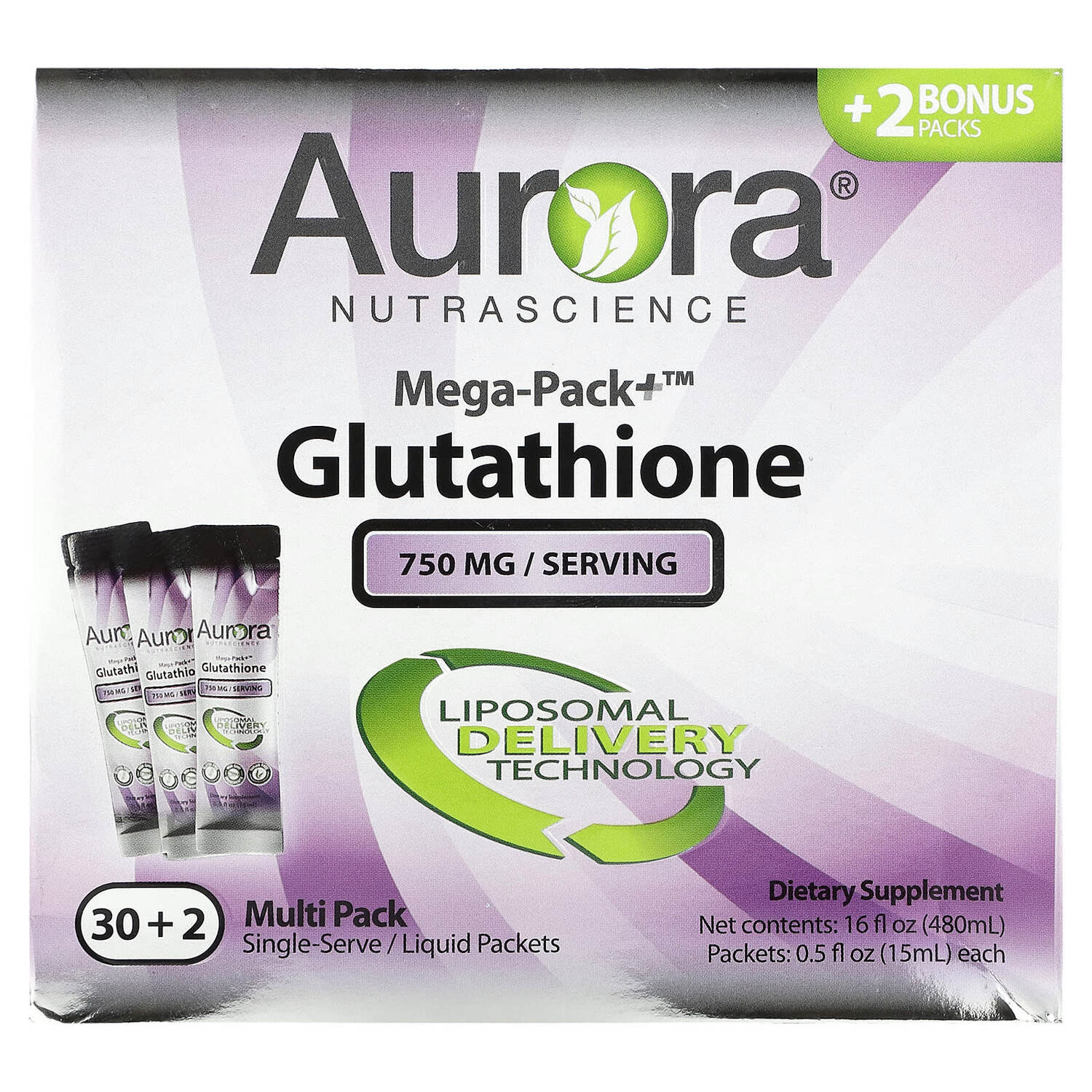 

Глутатион Aurora Nutrascience, 32 упаковки по 15 мл