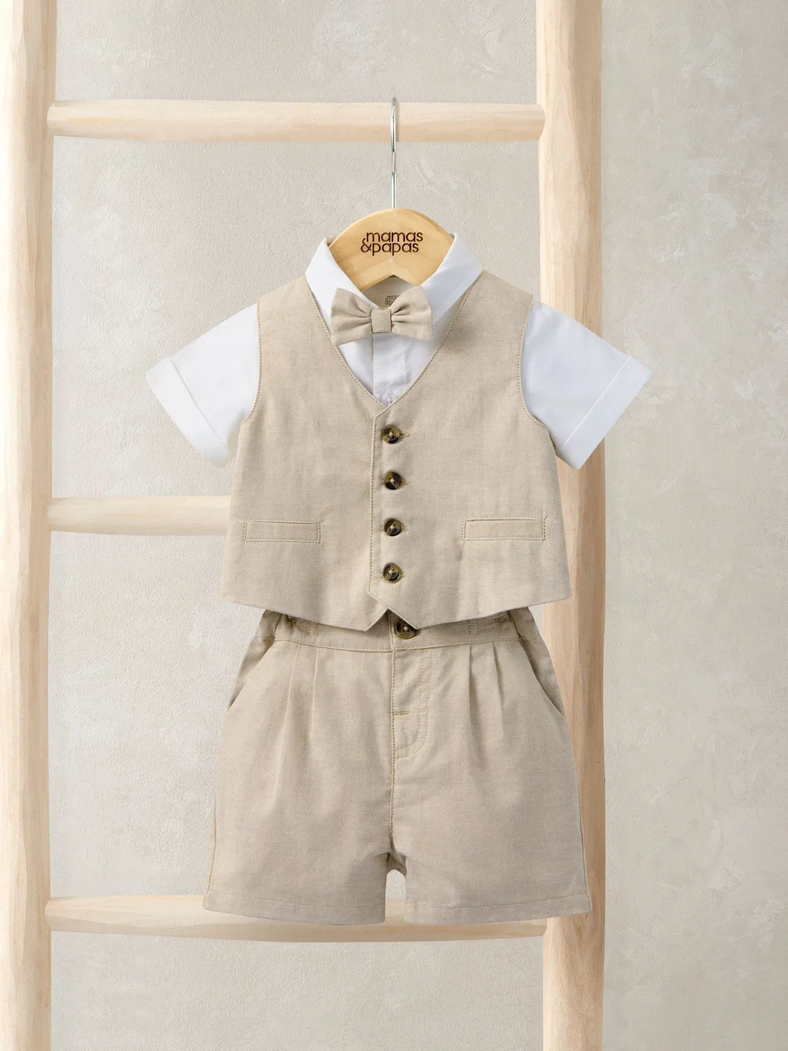 Костюм на мальчика, 4 предмета, Brown Short Suit Mamas & Papas, коричневый