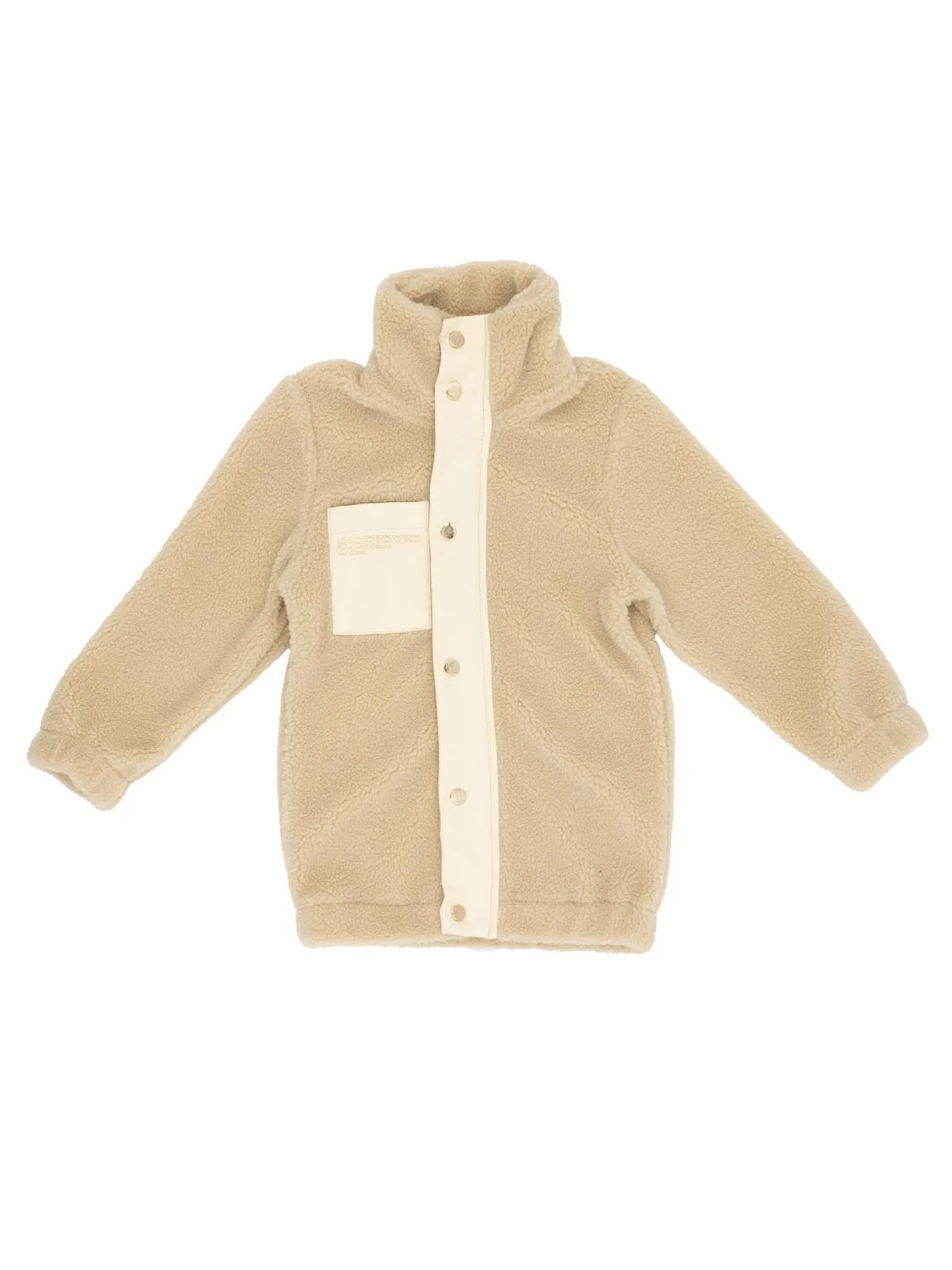 Детская куртка из шерпы с капюшоном Chic Girl Leone 1947 Apparel, Beige