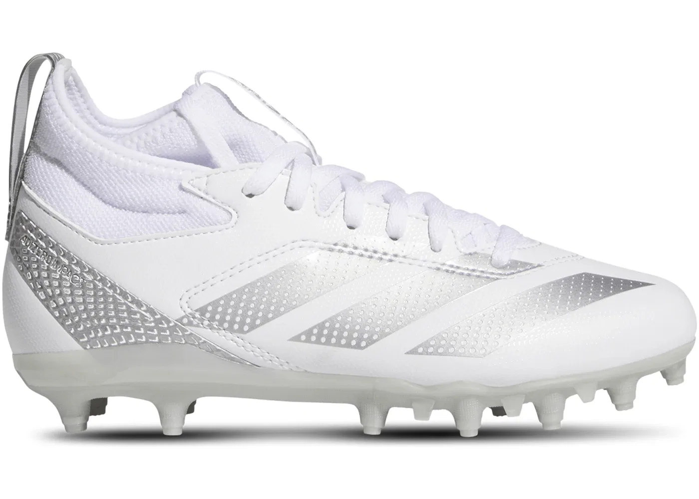 Детские бутсы Adidas Adizero Impact.2, Cloud White Silver Metallic