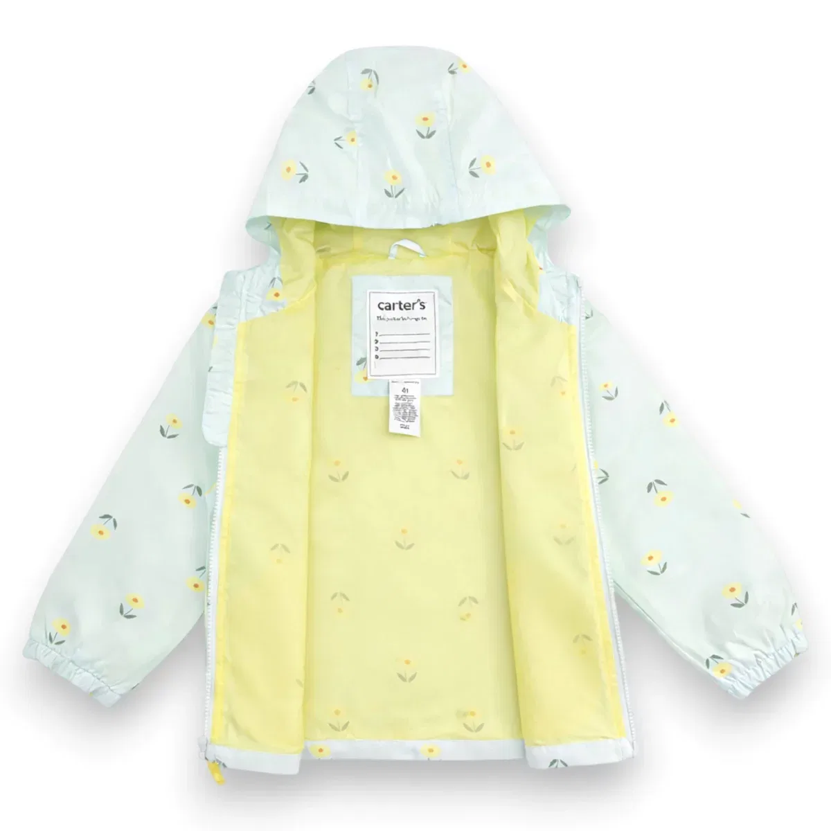 Детская куртка-дождевик для девочек Her Favorite Transitional Windbreaker Carter's, Light Blue — фото 2