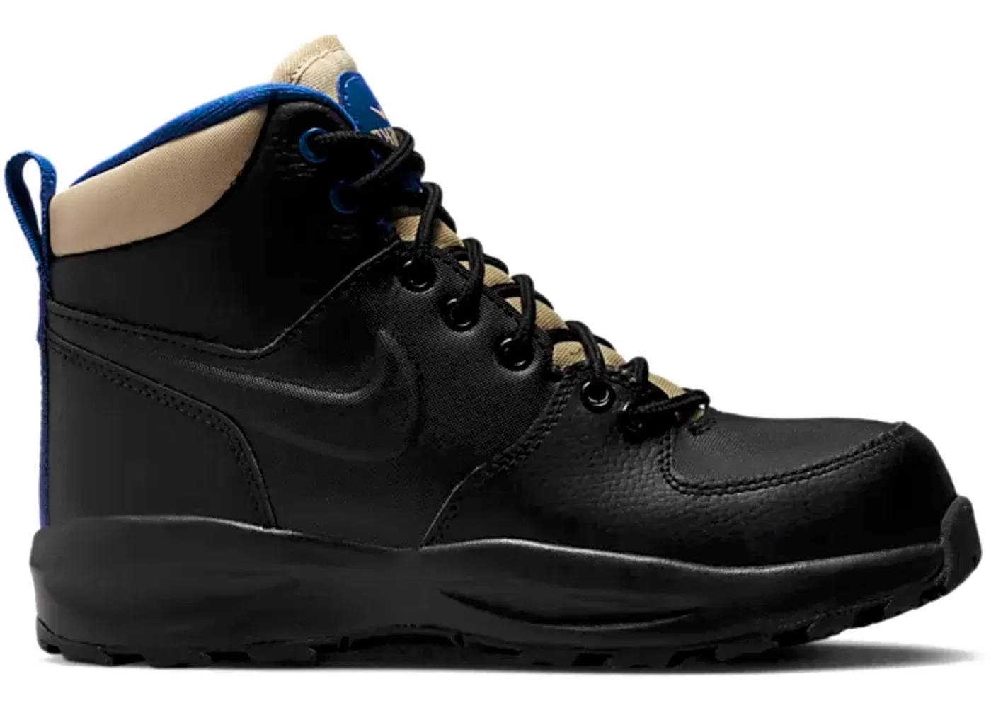 Детские ботинки с высоким берцем Nike Manoa LTR, Black/Sesame/Game Royale/Black