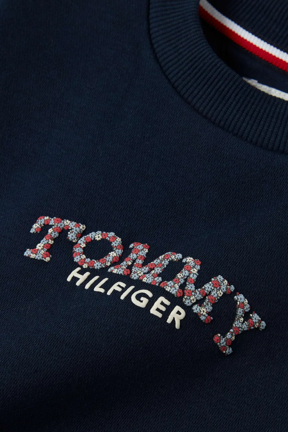 Платье из футера с принтом логотипа Tommy Hilfiger, синий — фото 3