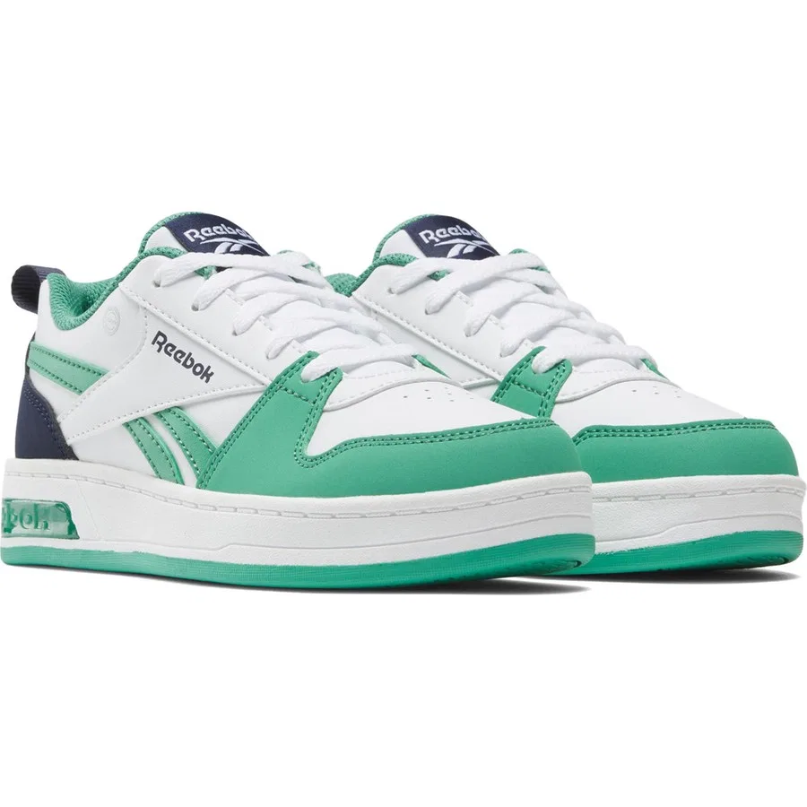 Кроссовки детские с белым цветом Reebok Royal Prime Step N, Бело-зеленый — фото 2
