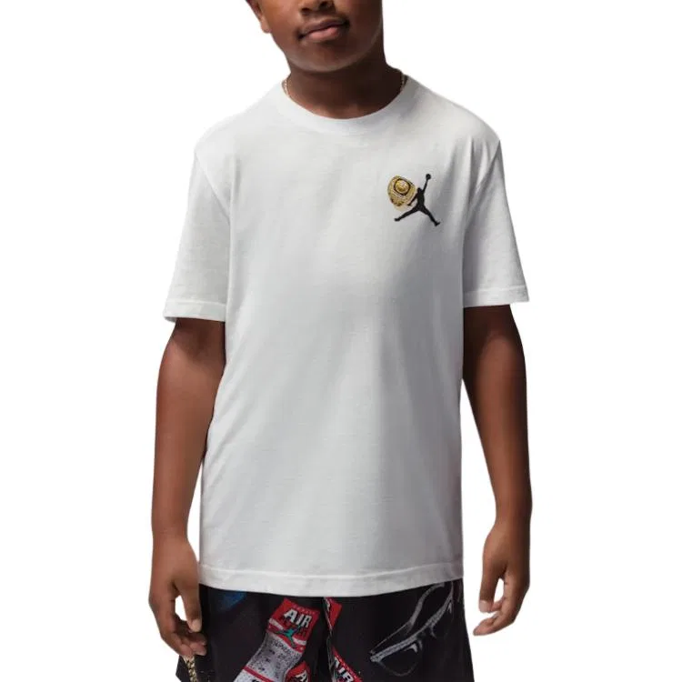Детская футболка хлопковая Jordan, Цвет White