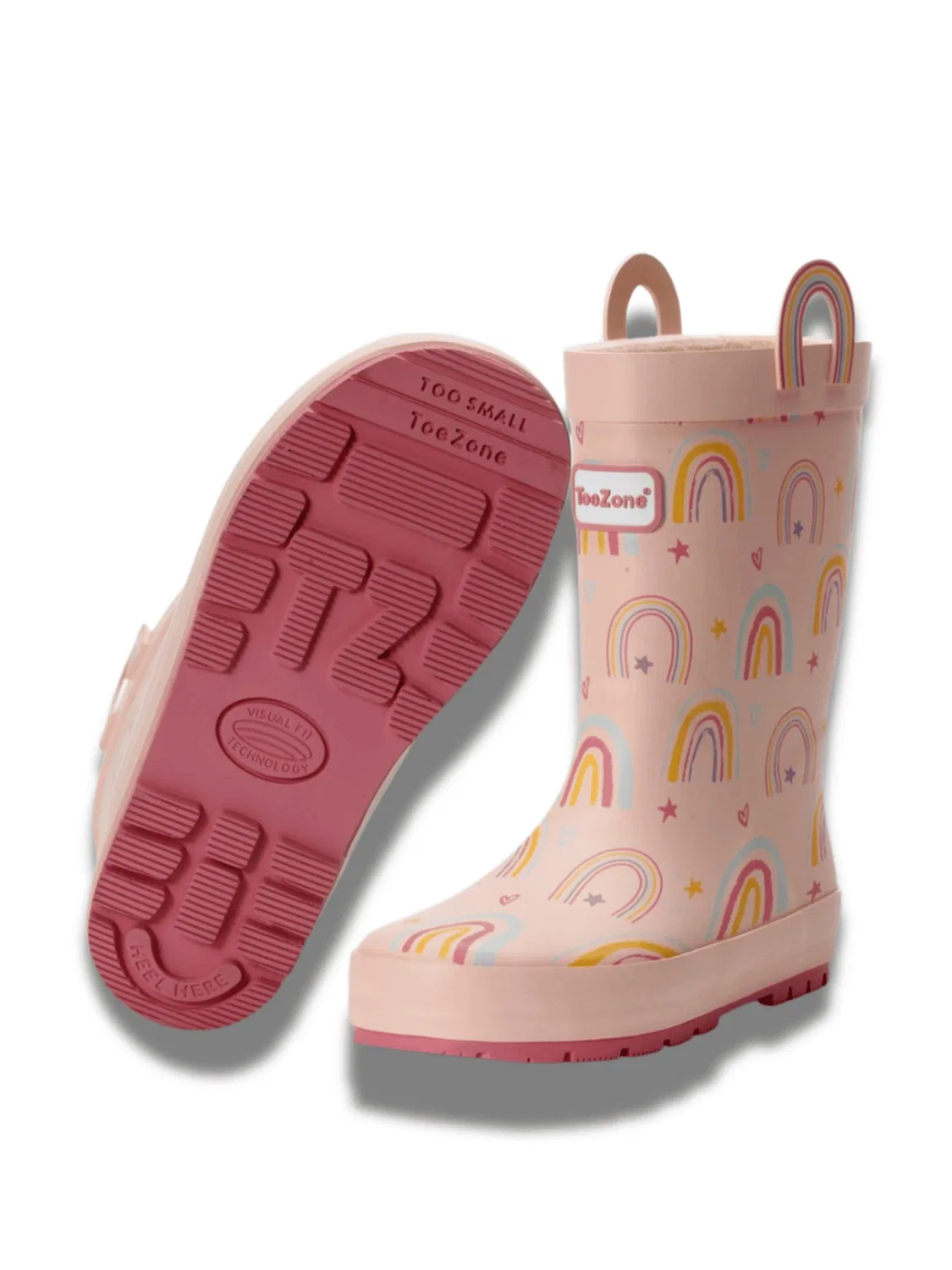 Сапоги резиновые Etta Pink Rainbow Toezone, розовый