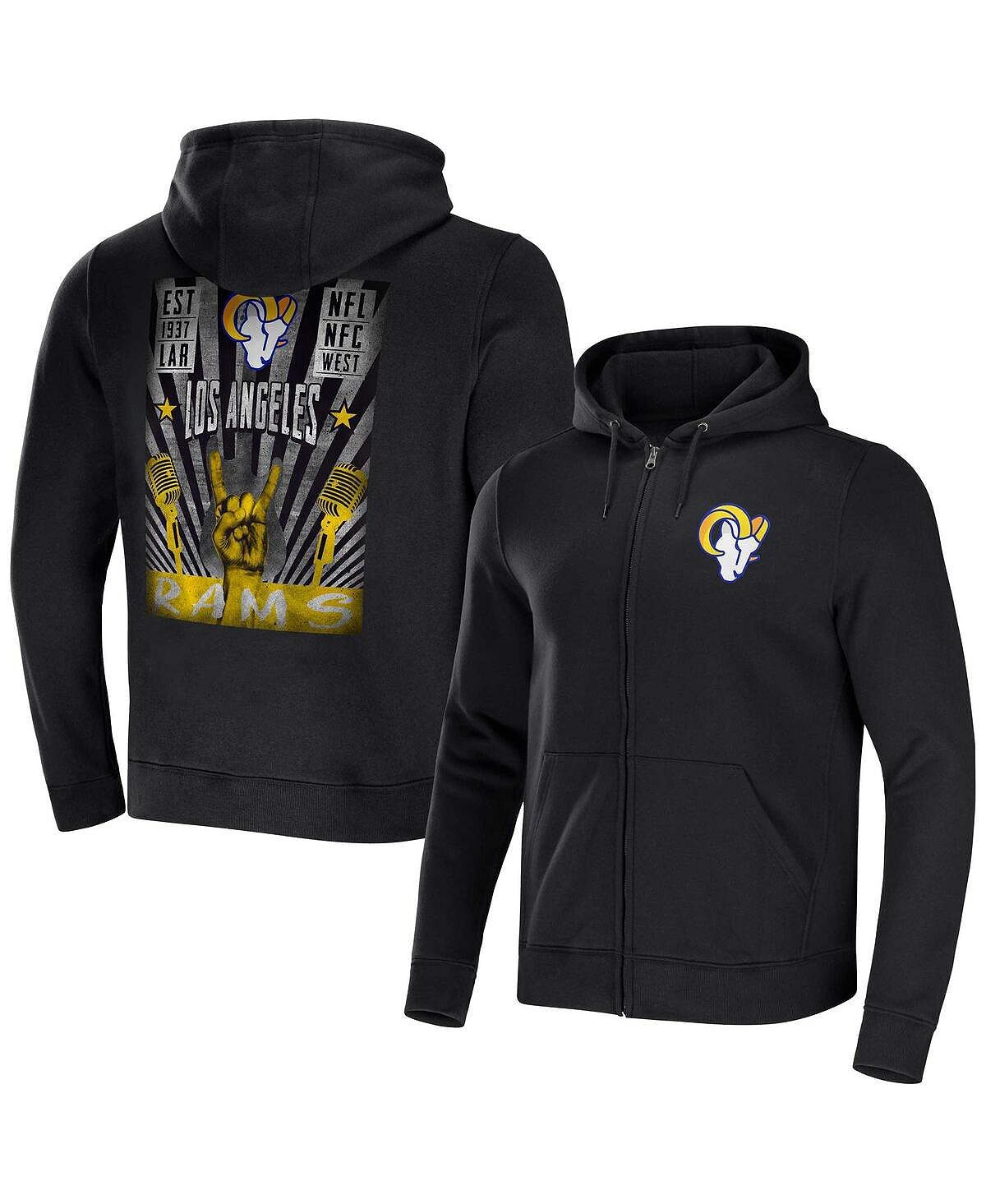 

Мужская коллекция nfl x darius rucker by black los angeles rams rocker с капюшоном на молнии во всю длину Fanatics, черный