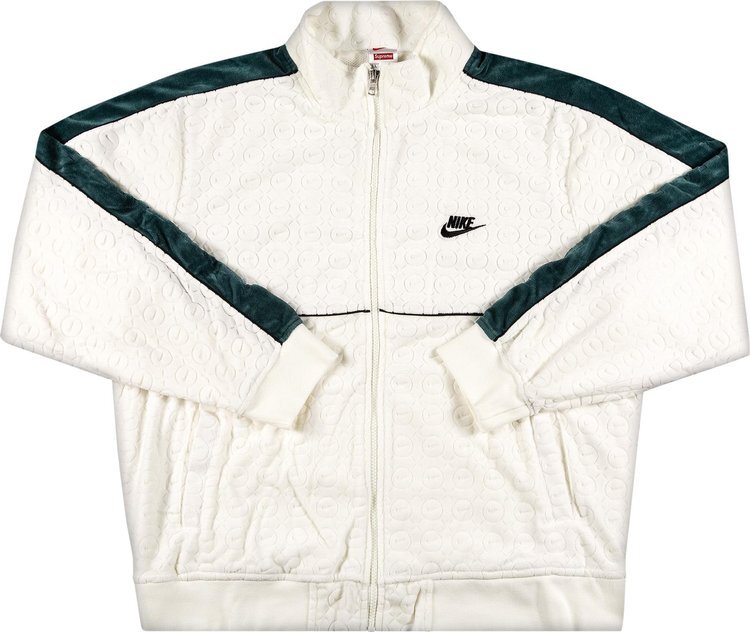 

Куртка Supreme x Nike Velour Track Jacket 'White', белый