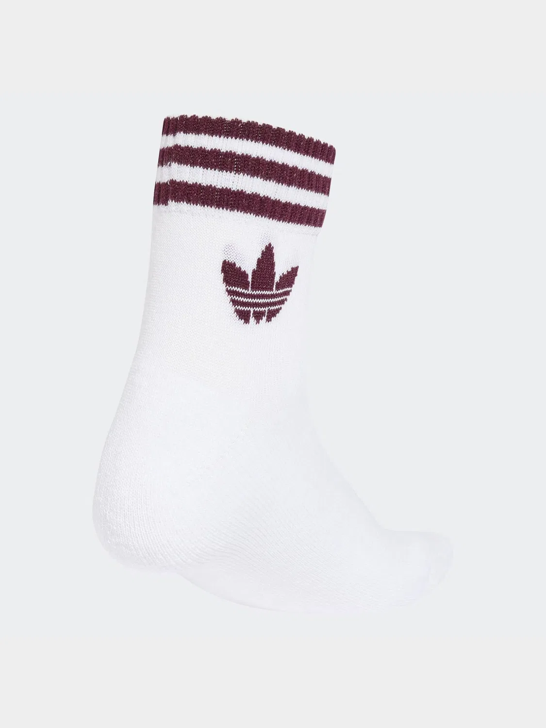Носки спортивные adidas Originals Three Stripe Ankle, белые/розовые — фото 2