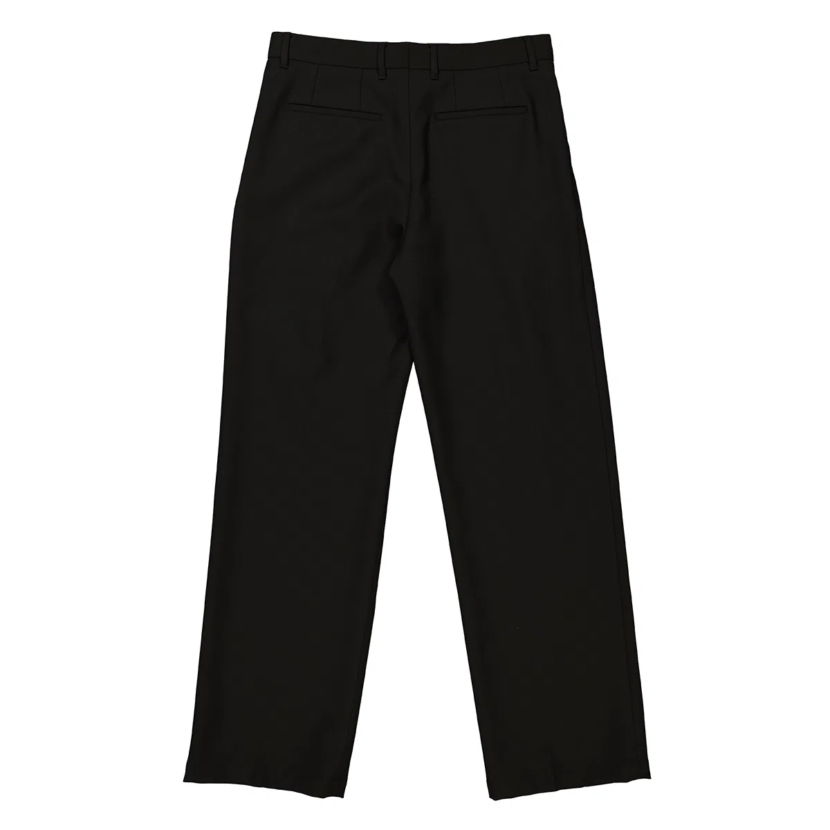 Брюки свободного кроя из шерстяной ткани с широкими штанинами Burberry, Black — фото 2