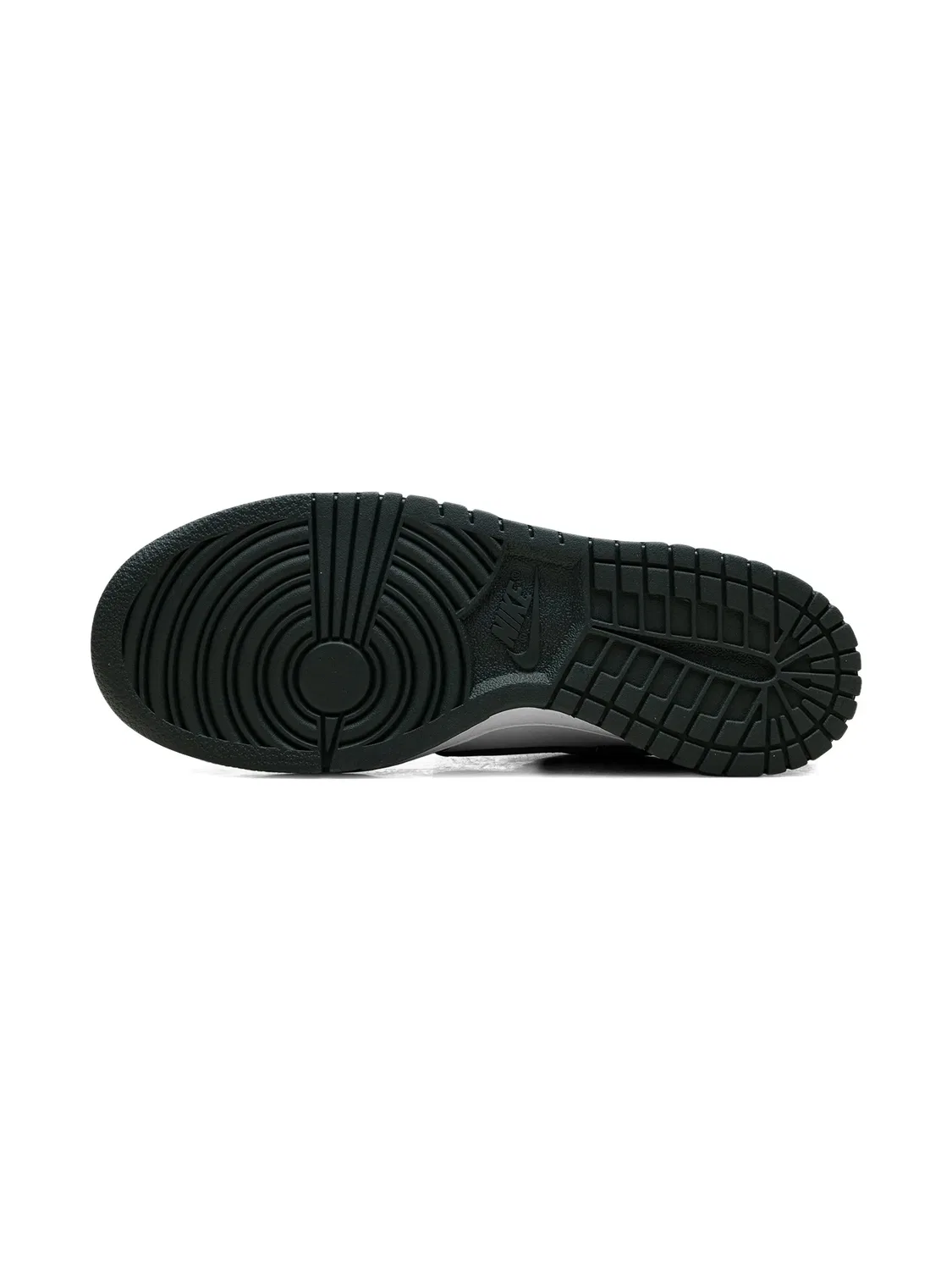 Кроссовки Dunk Low White/Vintage Green Nike Kids, белый