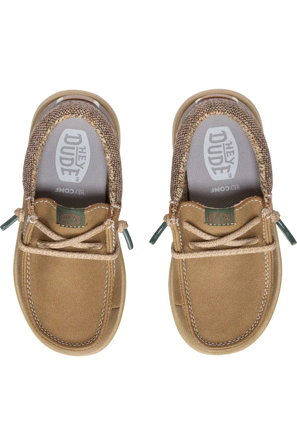 Детские ботинки чукка на шнуровке Paul Classic Slip-On Hey Dude, Nut — фото 4