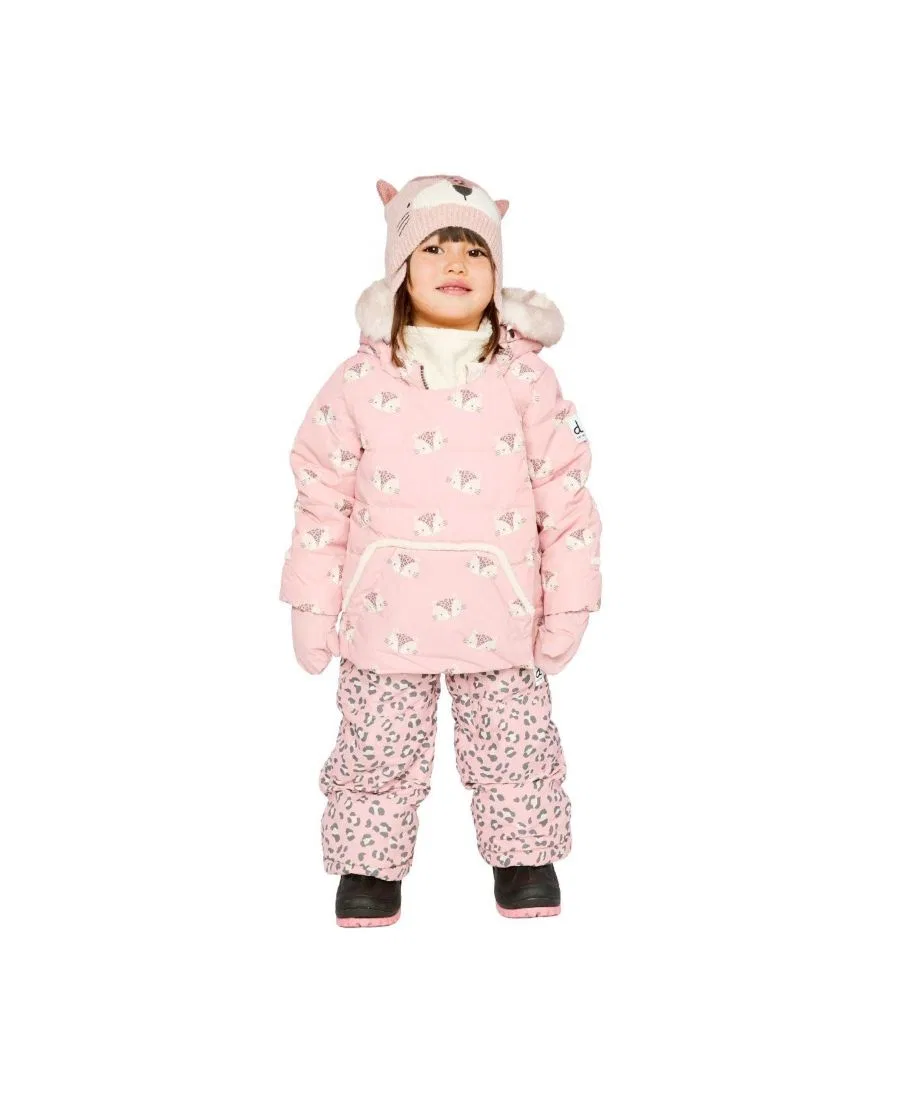 Детский зимний комплект из трех предметов с принтом леопарда Deux par Deux, Rose Leopard Print — фото 4