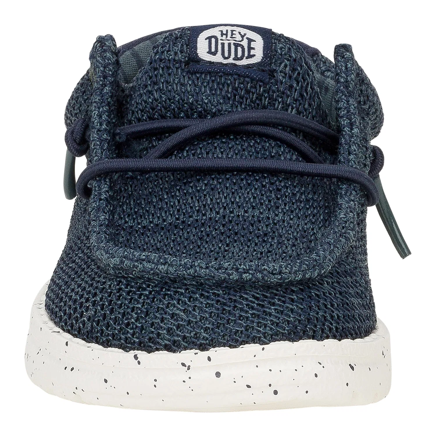 Детские мокасины для мальчиков с эластичными шнурками Wally Stretch Sox HEYDUDE, Navy Blue — фото 4