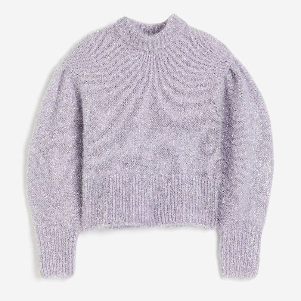 

Свитер H&M Balloon-sleeved, сиреневый, Фиолетовый, Свитер H&M Balloon-sleeved, сиреневый