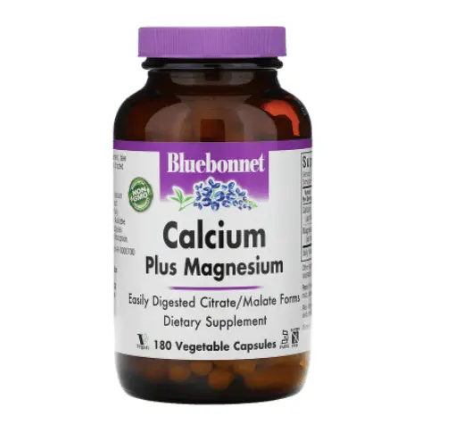 

Кальций и магний 180 капсул Bluebonnet Nutrition