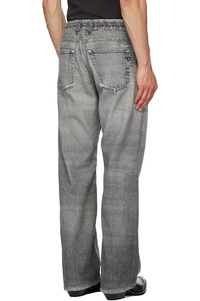 Серые свободные джинсы D-Reel Joggjeans 068us Diesel — фото 3