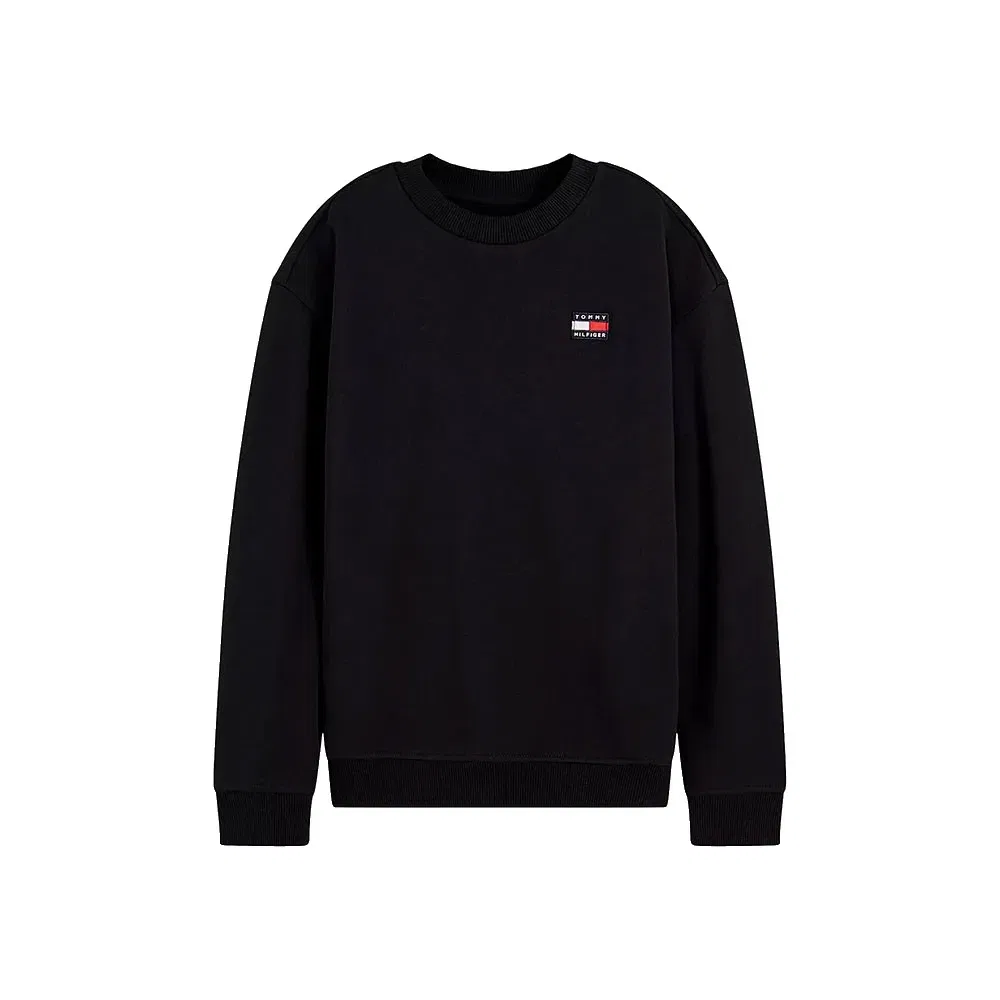 Детский свитшот с принтом Tommy hilfiger, Black — фото 3