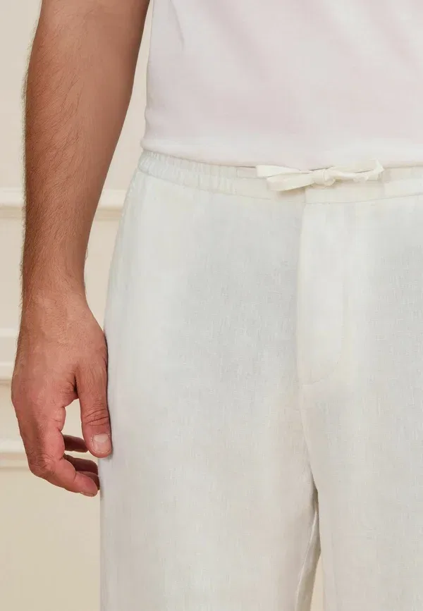 Брюки из льна Trousers Next, White, белый — фото 3