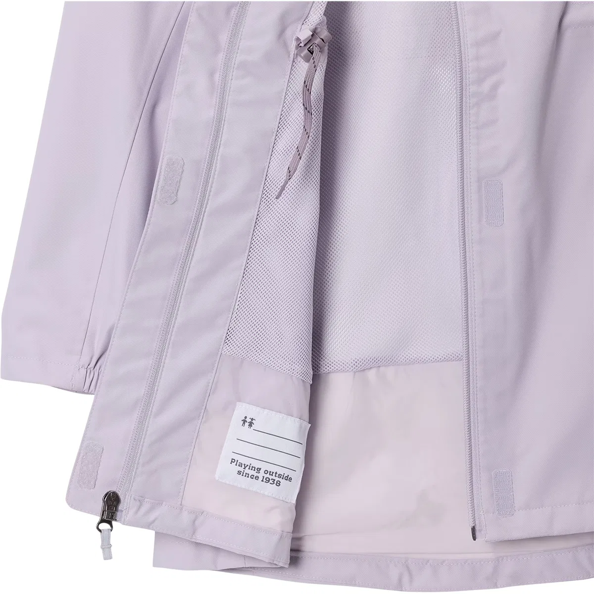 Детская ветрозащитная куртка с длинным покроем Hikebound Long Jacket Columbia, Lavender Pearl — фото 3