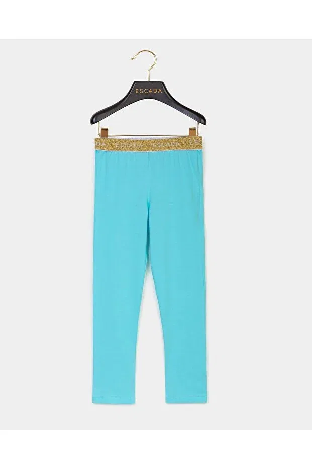 Детские леггинсы для девочек с принтом Escada, Blue