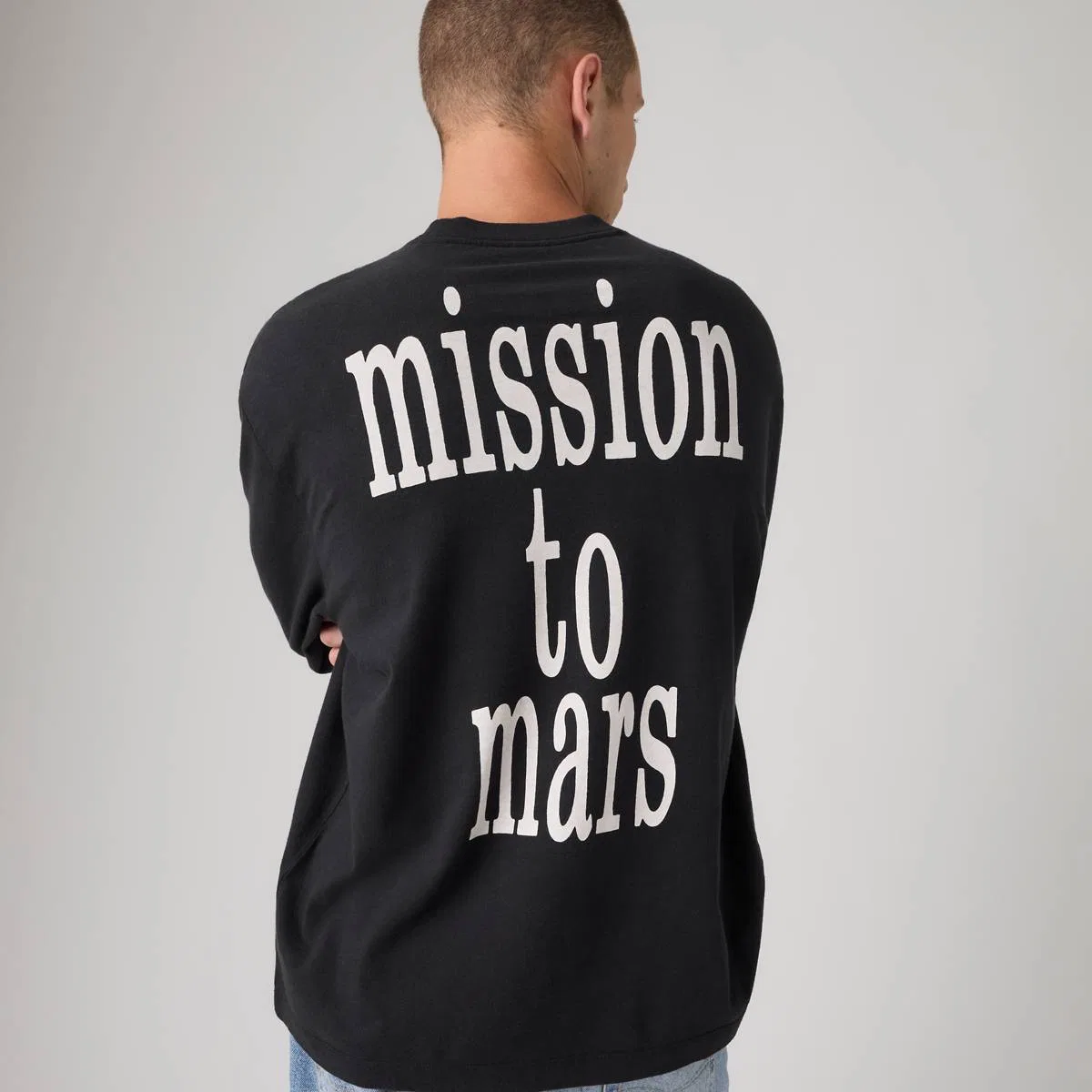 Футболка с длинным рукавом Levi'S x The Smashing Pumpkins, Mission To Mars - Black — фото 2