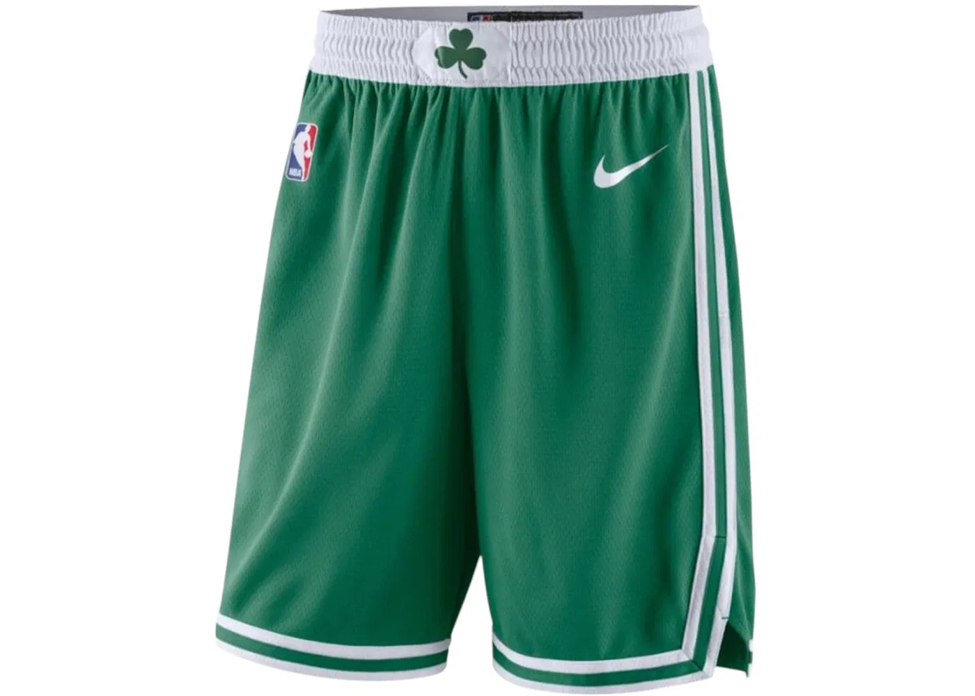 Мужские шорты с принтом Nike NBA Boston Celtic City Edition Dri-Fit Swingman Shorts, Green/White