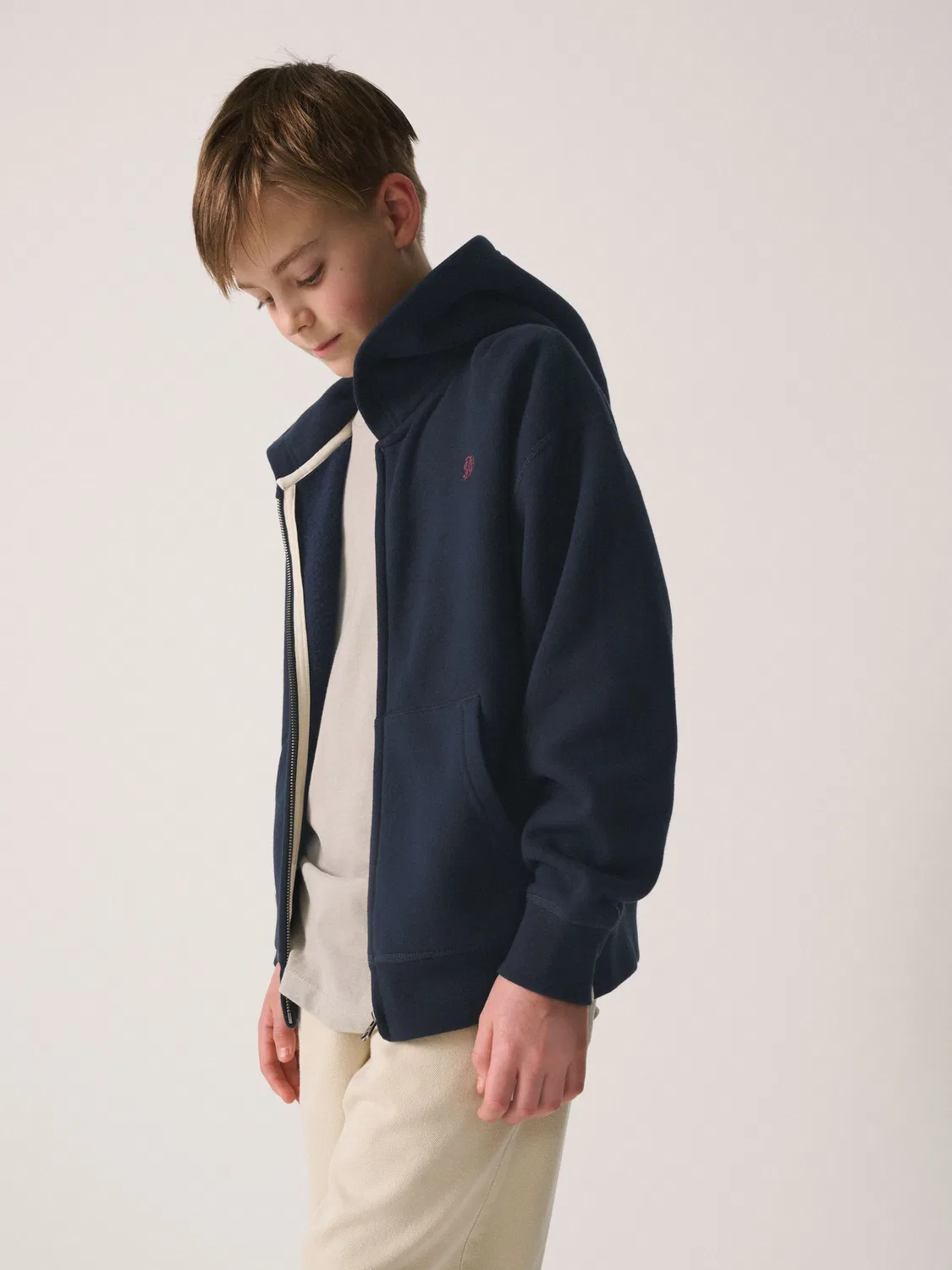 Худи с капюшоном на молнии, Regular Superdry, синий — фото 2