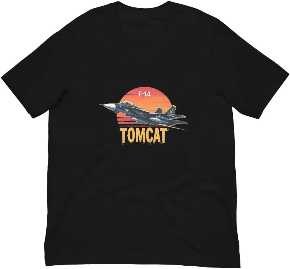 Мужская футболка с принтом F-14 Tomcat Generic, Black