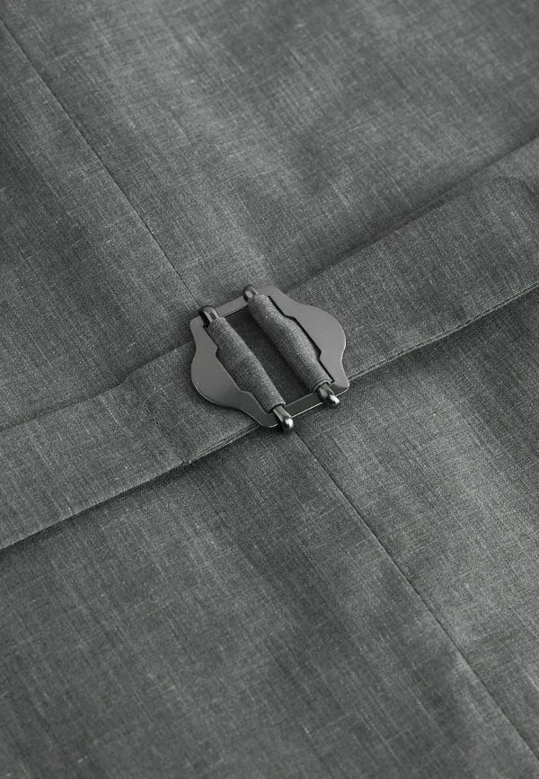 Костюм прямого кроя из комбинированной ткани без рукавов Next, Grey — фото 4