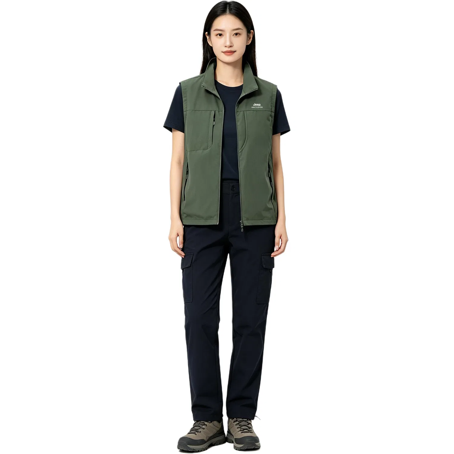 Детский жилет с воротником-стойкой Jeep Leisure Collection Vests, Army Green — фото 4