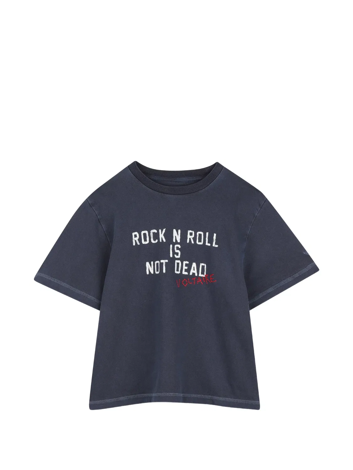 Футболка с надписью Zadig & Voltaire Kids, синий