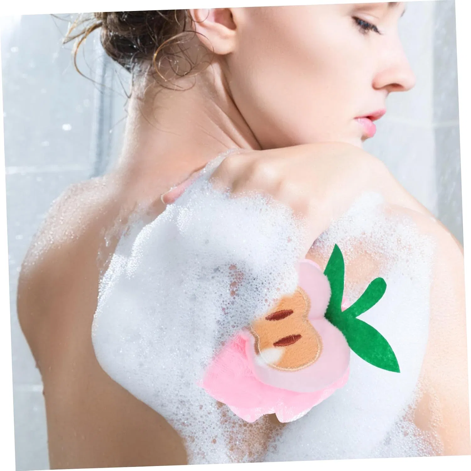 Мочалка для душа Fruit Shower Ball, minkissy, 8 шт, 10x10x10 см — фото 3