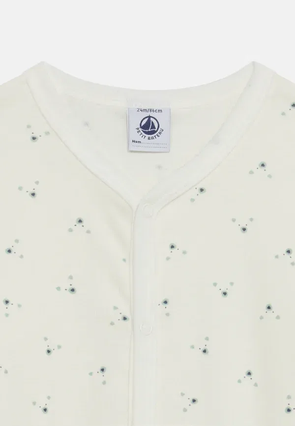 Комплект пижамы полосатый pizama Petit Bateau Green/White, белый/зеленый — фото 4