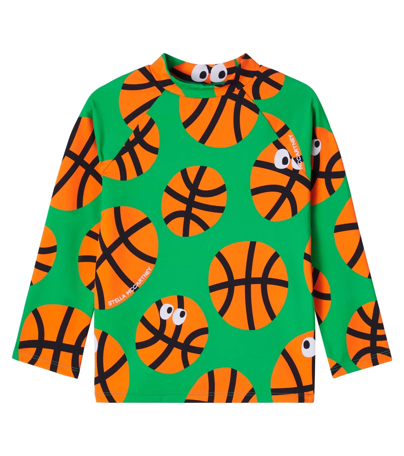 Рашгард с принтом Stella Mccartney Kids, зеленый