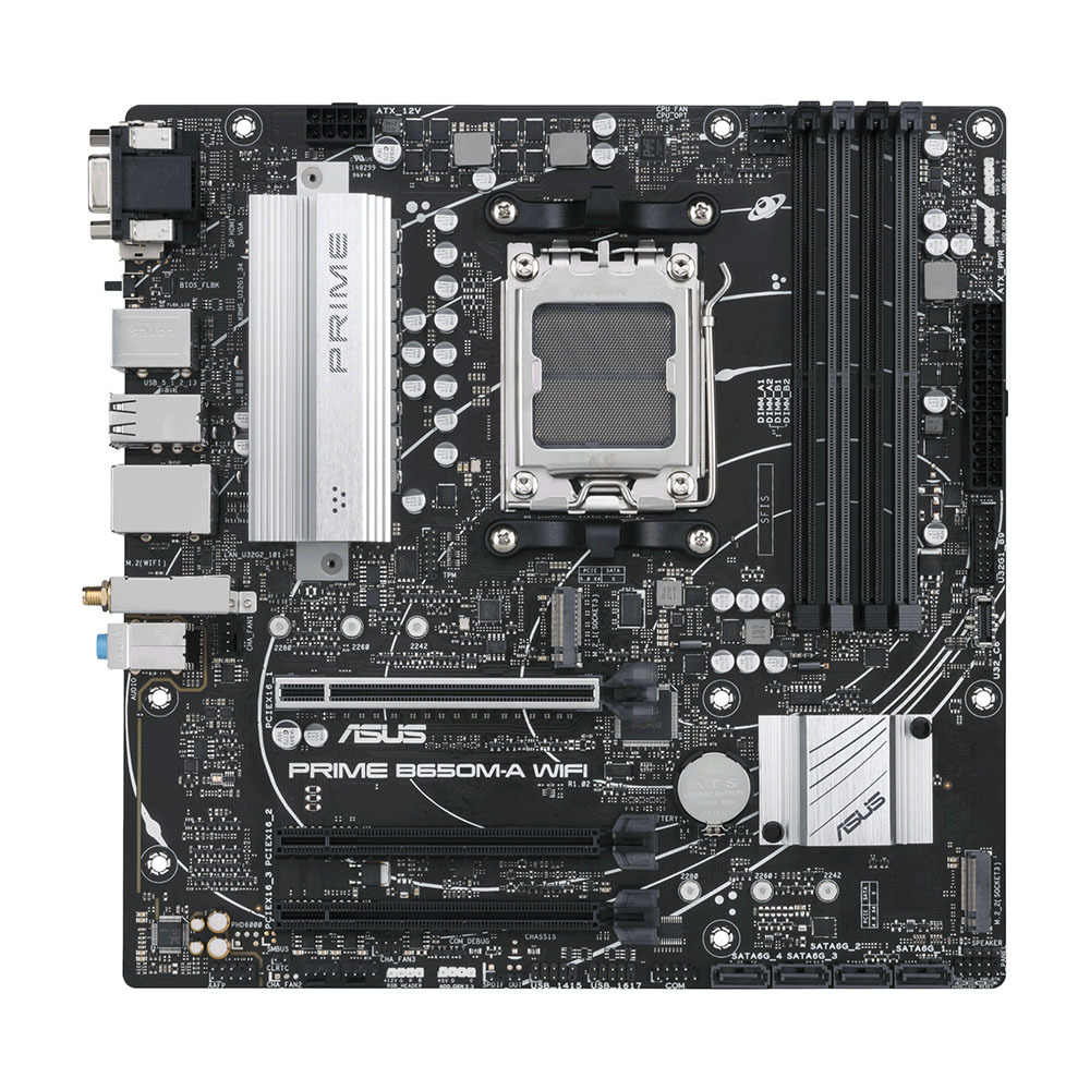 

Материнская плата Asus Prime B650M-A WIFI-CSM, AM5, DDR5, Wi-Fi