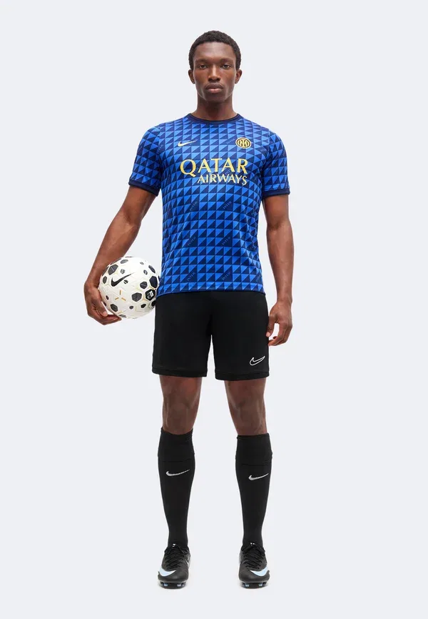 Футболка с принтом Inter Nike Performance, Lyon Blue/Black/University Gold, черный/синий — фото 2
