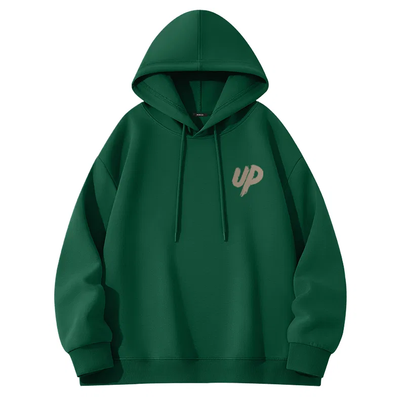 Детский худи с капюшоном утепленный Heavyweight Spring Fall MINISO, Forest Green