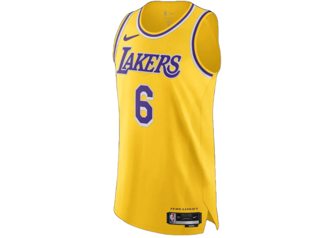 Мужская джерси Nike NBA Los Angeles Lakers Lebron James 6, Yellow