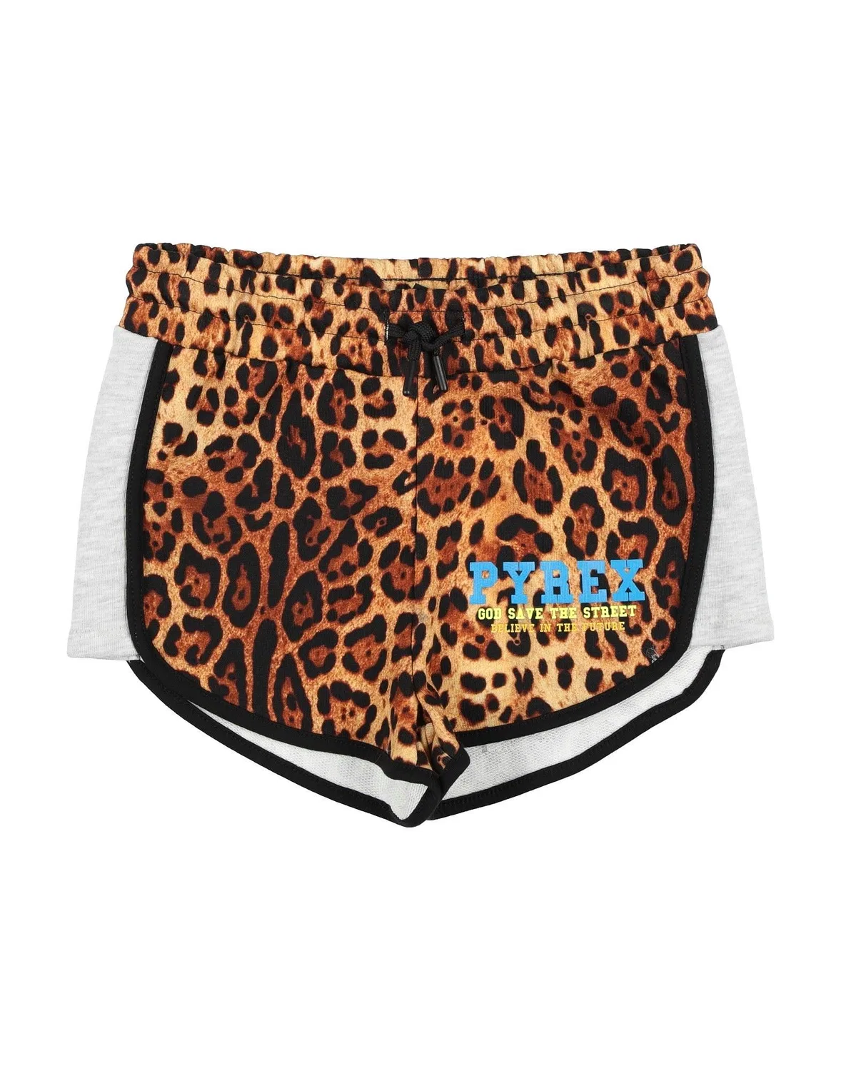 Детские шорты для девочек с принтом French Terry Pyrex, коричневый