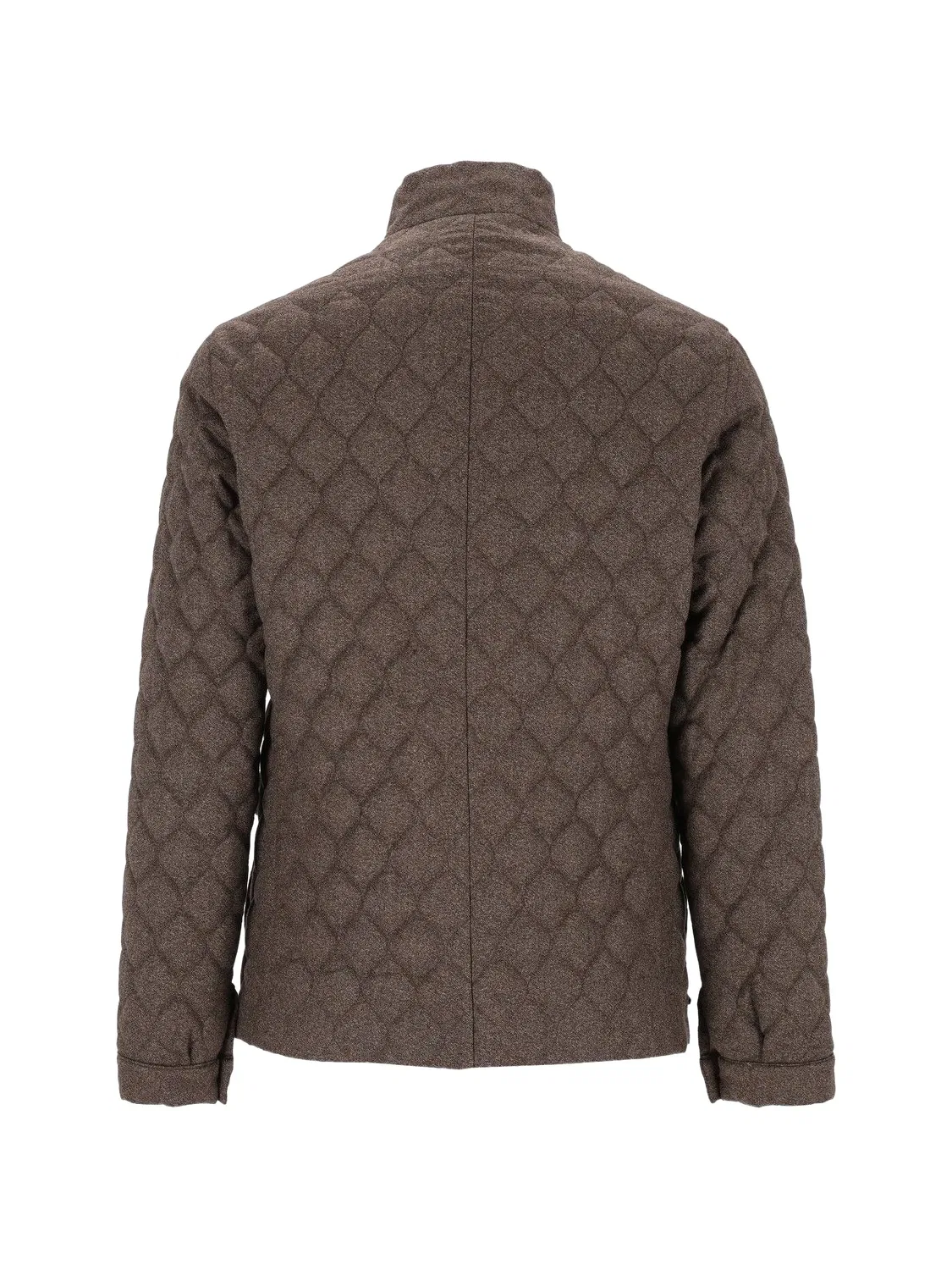 Стеганая куртка из натуральной шерсти Emporio Armani, коричневый — фото 2