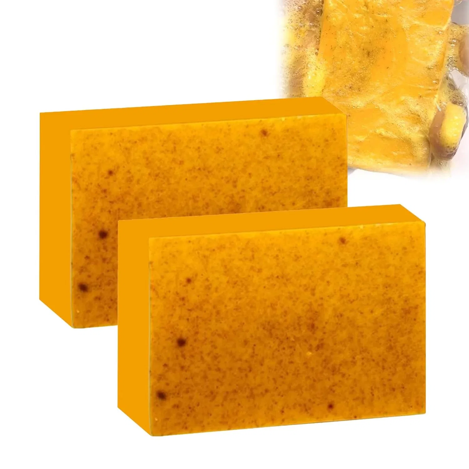Твердое мыло с лимоном и куркумой, Койевая кислота, Алоэ Вера, 2 шт, 50 г Generisch